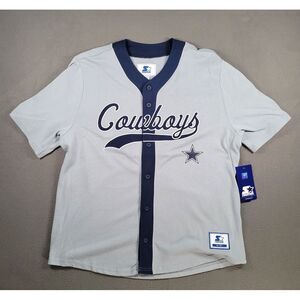 Dallas Cowboys Jersey Mens XL Blue/ Grey Starter NFL Football